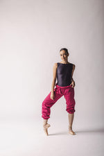 Trashbag Pants, perfect warm up pants,Color :RichFuchsia, By WorldWide Ballet