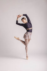 Sophia Ballet Skirt,  wrap floral skirt - made from a semi-transparent chiffon, By worldwide Ballet